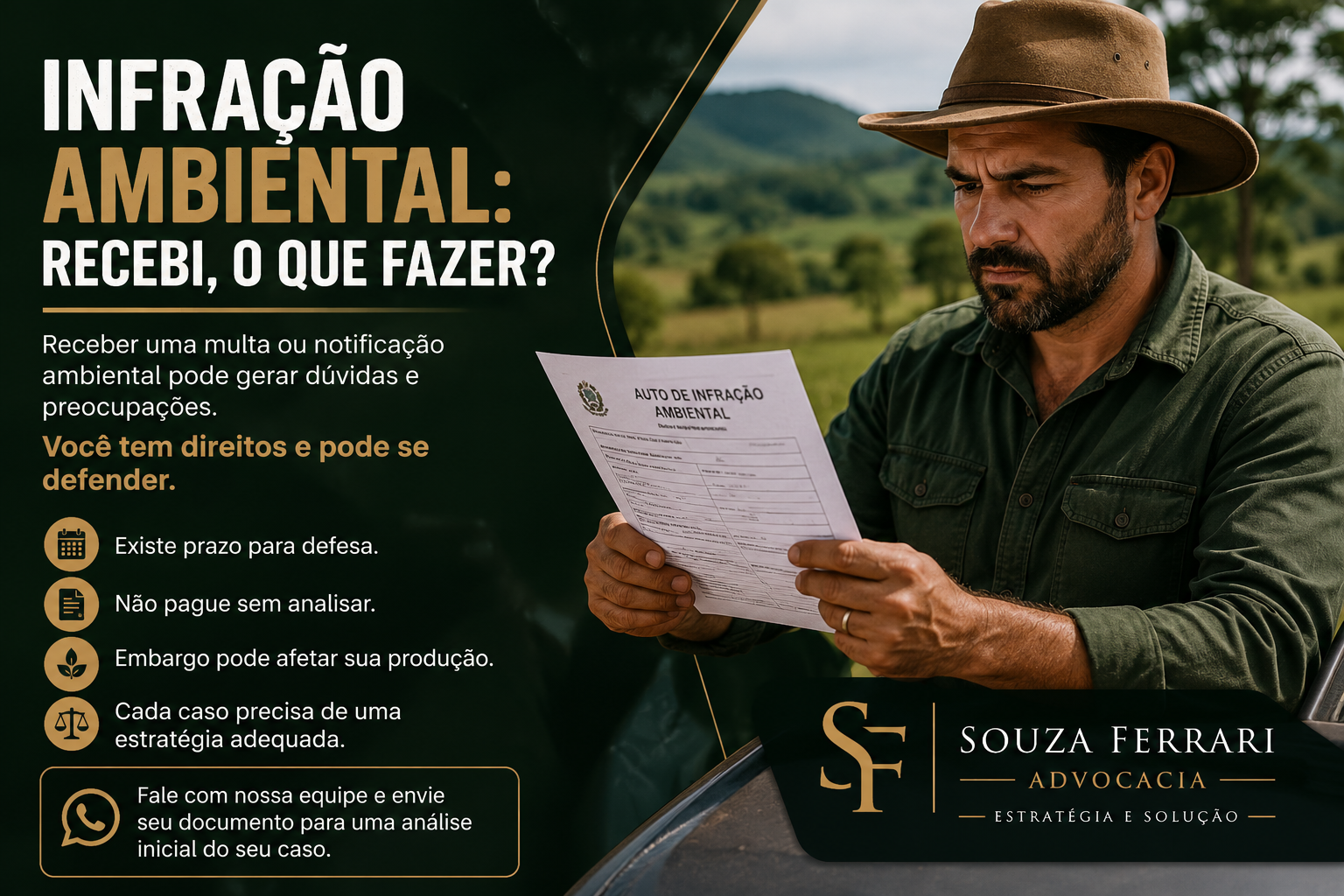 Infração Ambiental: recebi, o que fazer?